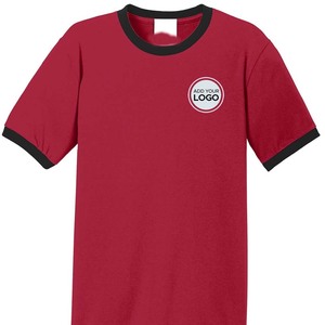 Impression personnalisée broderie hommes 50/50 coton/poly sonnerie t-shirt - Product Image 2