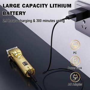 Cortadora de Pelo Profesional Inalámbrica para Hombre, Recargable, Recortadora de Barba con Pantalla LED, Fuente de Alimentación USB y Batería - Product Image 5