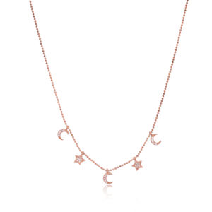 Crescent And Star Design Shaker colgante collar turco al por mayor hecho a mano 925 joyería de plata esterlina - Product Image 1