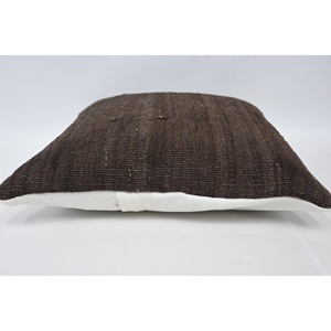 Brown Wool Kilim Patchwork <b>Pillow</b> 16x16 Inch Luxury Floral Vintage Print Woven Rustic <b>Throw</b> <b>Pillow</b> for Bedding Floors Portable - Product Image 5