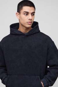 ชุดวอร์มผ้าฝ้าย100% ขนาดใหญ่สำหรับผู้ชายกางเกงขาบานและเสื้อฮู้ดแบบสวมหัวชุดวอร์มลำลองสำหรับฤดูหนาว - Product Image 3