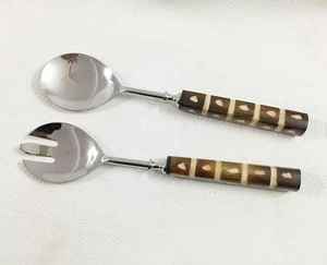 Fournisseur indien de cuillères en acier inoxydable de bonne qualité, cuillères de service ou à salade, ustensiles de cuisine pour la maison et les restaurants - Product Image 3