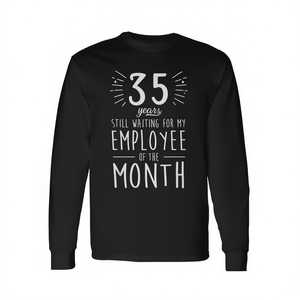 Maglietta a Maniche Lunghe per Anniversario di Lavoro 35 Anni, Commemorazione 35 Anni di Servizio, T-Shirt Promozionale Aziendale - Product Image 2