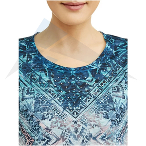 Oem ระเหิดเสื้อ T สําหรับผู้หญิงครึ่งแขนคุณภาพดีที่สุดระเหิดเสื้อ T สําหรับผู้หญิงเสื้อ T สไตล์ใหม่ - Product Image 4