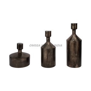 Vases en métal personnalisés de couleur or antique avec une forme de bol unique avec une finition lisse pour une décoration intérieure élégante - Product Image 5