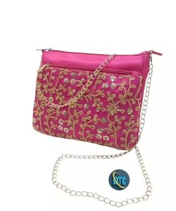 Sparkling Beauty Collection Sac à bandoulière brodé élégant pour femmes pour mariages et fêtes Doublure en coton - Product Image 2