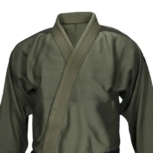 Tenue de judo légère avec logo personnalisé, 100 % Spandex/Polyester, extensible, respirante, durable, séchage rapide, 2 ensembles - Product Image 4