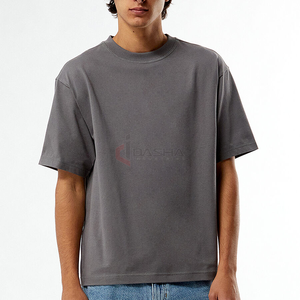 T-shirt surdimensionné pour hommes en gros 100% coton T-shirt Streetwear lourd personnalisé DTG impression numérique sérigraphie de haute qualité - Product Image 2