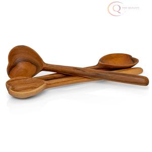 Juego de Cubiertos de Madera Reutilizables y Sostenibles, Resistentes al Calor, Acabado Natural, Aptos para Lavavajillas, para Cocinar y Servir - Product Image 4