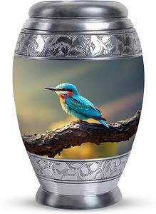 Urnes funéraires en aluminium artisanales indiennes Fournitures funéraires Urnes funéraires classiques pour adultes - Product Image 6