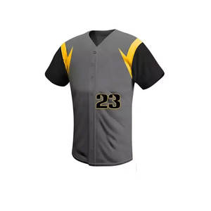 Conjunto de uniforme de béisbol Unisex clásico Calidad Nueva ropa de talla grande de secado rápido Diseño de color sólido transpirable - Product Image 5