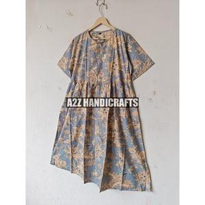 ชุดเดรสผ้าฝ้ายพิมพ์ลายดอกไม้วินเทจชุดแม็กซี่เดรสใส่เดินชายหาดแนวโบฮีเมียนทำด้วยมือดีไซน์ใหม่ - Product Image 5