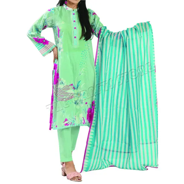 2023 Lưới Phong Cách Ấn Độ Và Pakistan Với Đồ Thêu Công Sở Salwar Kameez Cho Nữ Đầm Phong Cách Hồi Giáo Nặng