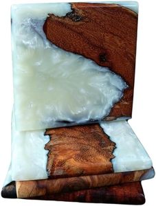 Handcrafted Wood <b>Epoxy</b> <b>Table</b> Coaster for Dining <b>Table</b> Wedding Christmas Decoration Family Gathering Parties - Product Image 2