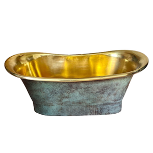 Bañeras de cobre hechas a mano de diseño antiguo, diseño martillado, nuevo diseño, Blanca pátina, fabricadas en China, bañeras de cobre con acabado antiguo - Product Image 5