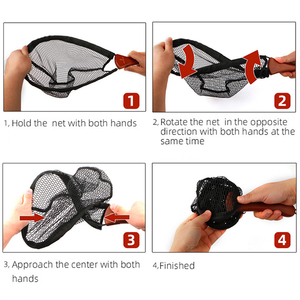 Xách tay sức mạnh cao gấp bằng gỗ xử lý đàn hồi cao khung kim loại cá hồi tay Lưới Đánh Cá (B07) - Product Image 4