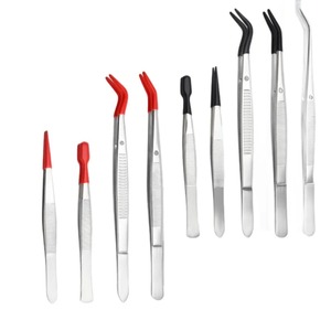 Pinzas de Acero AM-786 Personalizadas con Puntas de Goma, Recubrimiento de PVC/Silicona, Puntas Planas y Curvadas que No Dejan Marcas, Certificación CE Clase I - Product Image 4