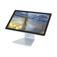 Tablet Pc Android 11 dudukan dinding 43 inci, dengan daya Poe, Wifi, Monitor layar sentuh celah udara