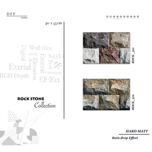 Azulejos de cerámica para exteriores de estilo chino de 300x450mm: nuevo diseño, la mejor calidad, ideal para la elevación del hogar. Azulejos de porcelana 12x18 - Product Image 5