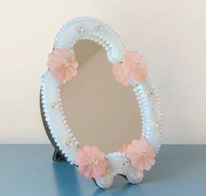 Espejo de Mesa de Cristal de Murano, Espejo de Vanidad Veneciano Antiguo, Espejo Decorativo de Pie, Espejo de Pared Floral Ornamentado, Espejo Barroco - Product Image 2