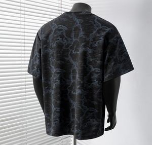 Men's Oversized Pattern Print T-<b>Shirt</b> Custom Logo Sublimation Printing Casual Streetwear Short Sleeve Crew Neck - Product Image 2