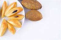 Buah SAPODILLA matang seluruhnya beku tanaman manis alami dukungan kekebalan LABEL bersih