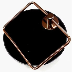Rond de serviette carré de luxe en acier inoxydable rose doré porte-papier hygiénique élégant design moderne durable hôtel usage domestique - Product Image 4