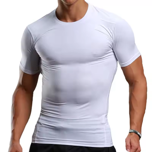 เสื้อยืดรัดกล้ามเนื้อของผู้ชายเสื้อผ้าเล่นกีฬาฟิตเนสออกกำลังกาย - Product Image 6
