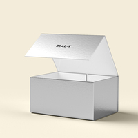 Emballage de boîte magnétique rigide dure en papier de carton recyclable de taille personnalisée boîte cadeau magnétique pliante de luxe avec couvercle magnétique