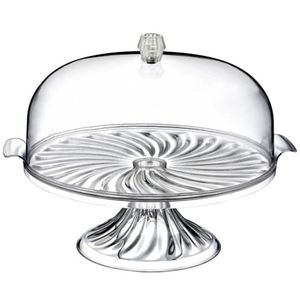 Luxury Display <b>Glass</b> <b>Cake</b> <b>Stand</b> <b>With</b> <b>Dome</b> For Hotel Restaurant And Cafe Dessert Presentation - Product Image 3
