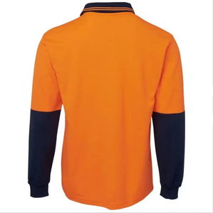 Vêtements de travail haute visibilité avec logo personnalisé Vêtements de travail réfléchissants de sécurité pour la construction Chemise à manches longues pour hommes Taille personnalisée - Product Image 4