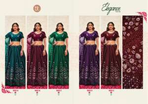 Diseñador más vendido Lehenga Choli para bodas y fiestas de verano con trabajo de hilo y bordado de La India - Product Image 6