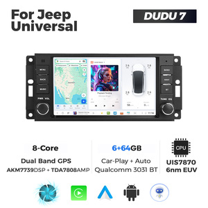 Du7 नवीनतम एंड्रॉइड 7870 1024*600 8 कोर कार एंड्रॉइड सिस्टम स्क्रीन के साथ 7 इंच जीप के लिए यूनिवर्सल कार प्ले और एंड्रॉइड ऑटो के साथ - Product Image 2