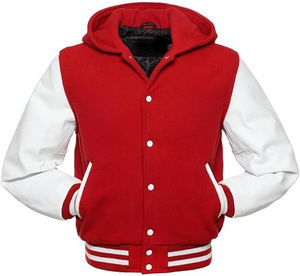 Venta al por mayor de moda Letterman Varsity chaquetas para hombres chaquetas de bombardero de béisbol de la escuela secundaria Letterman chaquetas de lana caliente prendas de vestir exteriores - Product Image 1