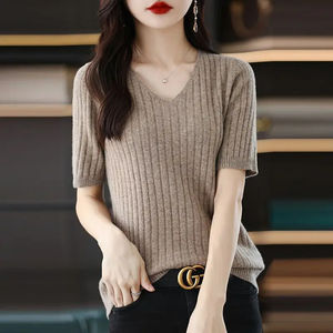 T-shirt à manches courtes pour femmes T-shirt à prix de gros pour femmes derniers styles populaires - Product Image 2