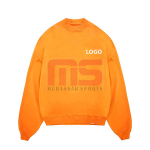 Sudadera Clásica Básica de Forro Polar 100% Algodón para Hombre, Térmica, Manga Larga, Antipilling, Cálida, Casual, con Bordado 3D, ODM - Product Image 1