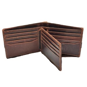 Men's Premium Quality Short Leather Wallets Open Closure Type with Polyester Lining - Product Image 4