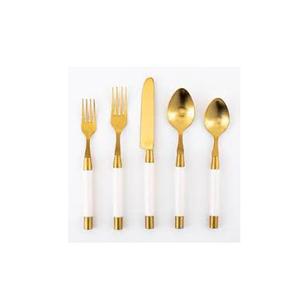 Ensemble de couverts en or pour le dîner à l'hôtel ensemble de couverts au design moderne pour la maison ustensiles de cuisine thé de table logo personnalisé vente en gros - Product Image 1