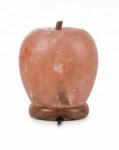 โคมไฟเกลือหิมาลัยสีชมพูธรรมชาติ รูปทรงแอปเปิ้ล ใช้เป็นไฟกลางคืน ตกแต่งบ้าน ฟอกอากาศ ผ่อนคลาย ของขวัญ สไตล์รัก - Product Image 5