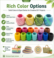 Fil de raphia en papier écologique en gros, ruban naturel, ficelle pour sacs au crochet, chapeaux d'été, paniers faits main, artisanat DIY, multiples usages, prix bas