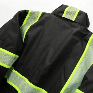 Logo personnalisé veste de sécurité de construction haute visibilité vêtements de travail d'hiver avec polyester et nylon approvisionnement direct d'usine - Product Image 5