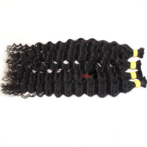 Faites l'expérience de mèches naturelles ondulées de cheveux cambodgiens bruts de qualité supérieure, offrant une texture authentique, une douceur durable et un volume luxueux - Product Image 2