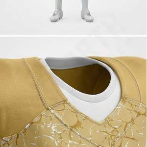 Vente directe d'usine, nouveau modèle d'uniforme de football américain, prix ajustable, respirant, manches courtes, vêtements de performance pour équipe - Product Image 4