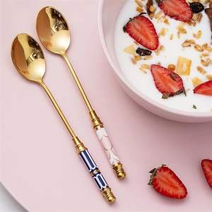 Diseño de cuchara de latón de oro rosa más vendido, la empresa de fabricación más grande para Hotel, restaurante, hogar, cocina, decoración y uso en fiestas - Product Image 3