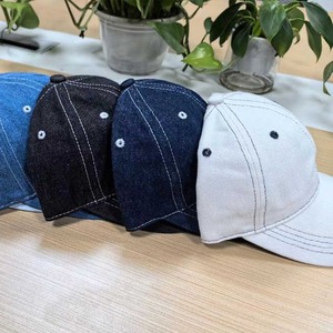 Vente en gros Chapeau de papa unisexe de haute qualité style de rue vintage en jean délavé patchwork - Product Image 3