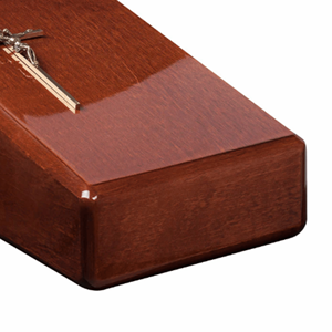 Urne en bois de Style américain OEM spécial mémorable du christianisme avec couvercle Nouvelle arrivée du Vietnam pour les fournitures funéraires - Product Image 2