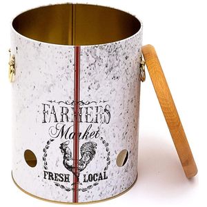 ถังเก็บและภาชนะใส่อาหารทำจากโลหะพร้อม5L ผึ้งโบราณและลอเรลขนาด175x225มม. - Product Image 2