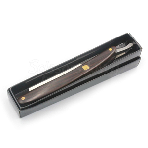 Rasoir à bord droit avec lame en acier inoxydable avec logo personnalisé pour le rasage professionnel du coiffeur - Product Image 5