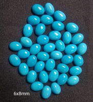 Turquoises naturelles d'Arizona de qualité supérieure, cabochons lisses, taille calibrée, pierres précieuses authentiques en vrac à prix abordables GEMFORTE INC