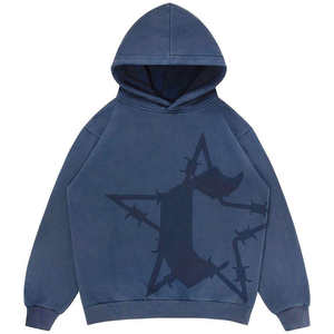 Custom 380 500-GSM de gran tamaño ligero de lana de secado rápido chándal de transferencia de calor de impresión con capucha de pierna ancha chándales holgados - Product Image 2